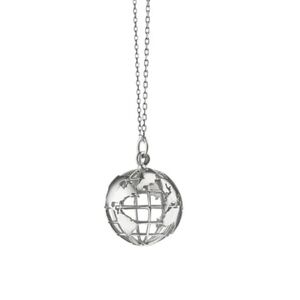 Monica Rich Kosann My Earth Sterling Silver Charm and 36” Chain